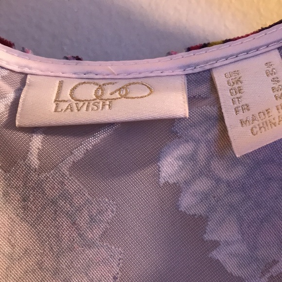 LOGO by Lori Goldstein LOGO Lavish burnout velvet duster vest - Picture 4 of 9